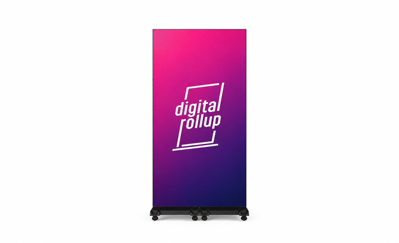 Digital Rollup Twin auf weißem Hintergrund